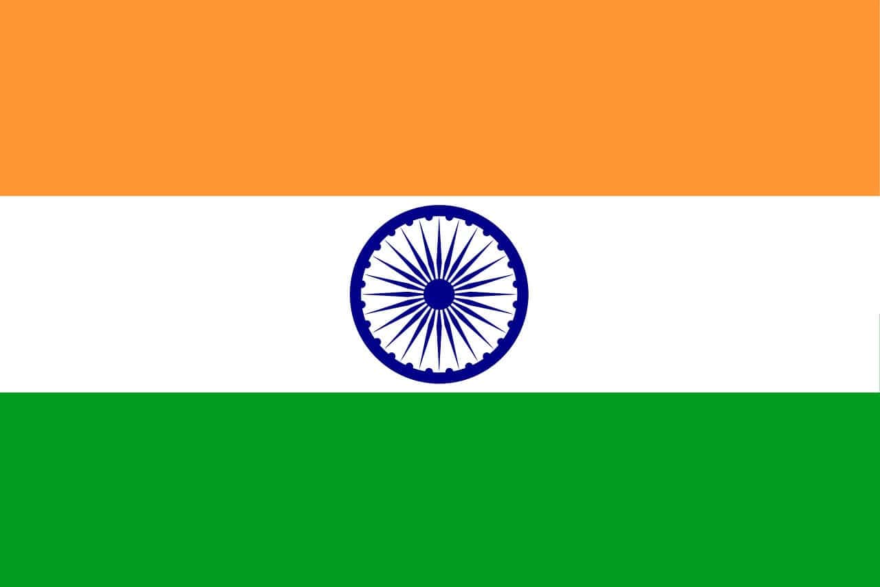 Indian flag with ashoka chakra