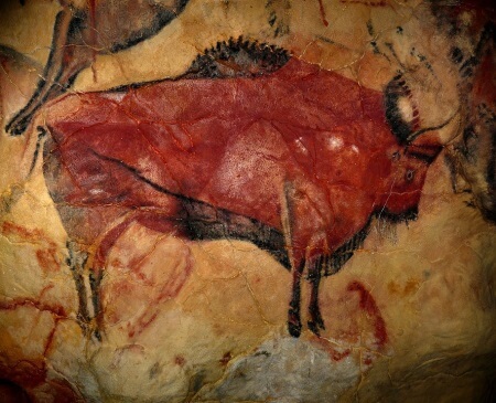 Cave of altamira red bison
