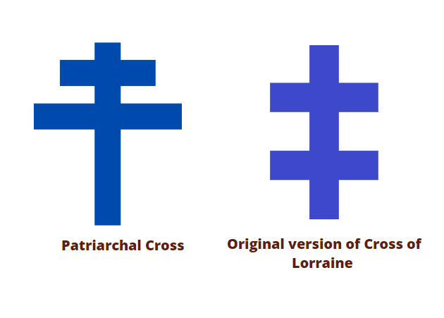 patriarchal cross vs lorraine cross
