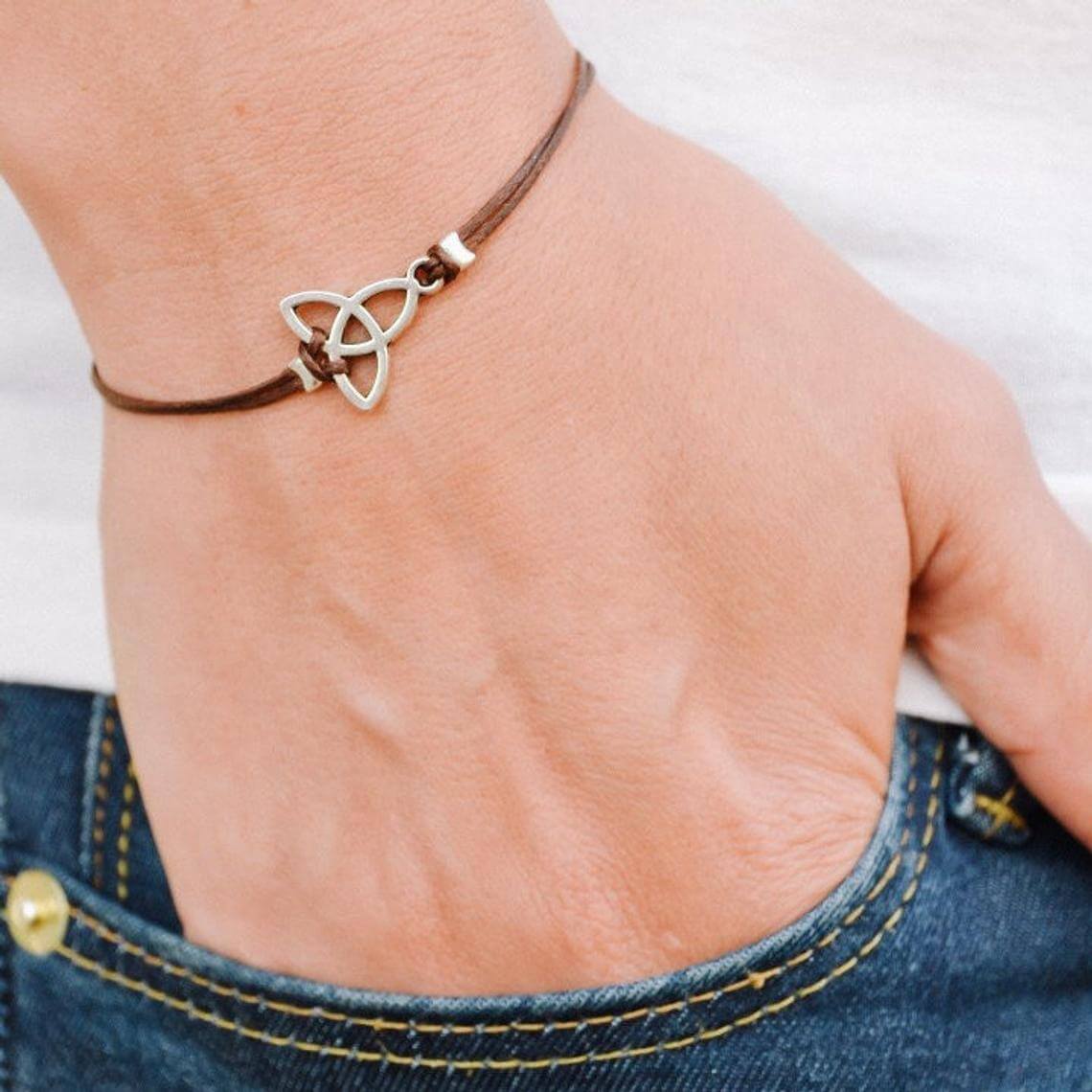 Trinity knot bracelet