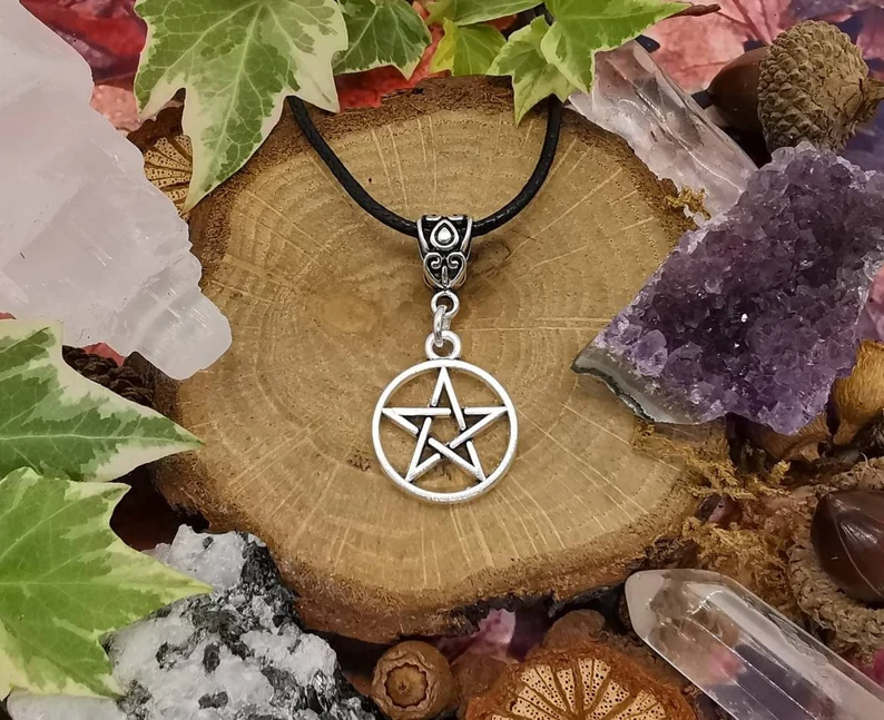 Pentagram Necklace, Wiccan Pentacle jewellery