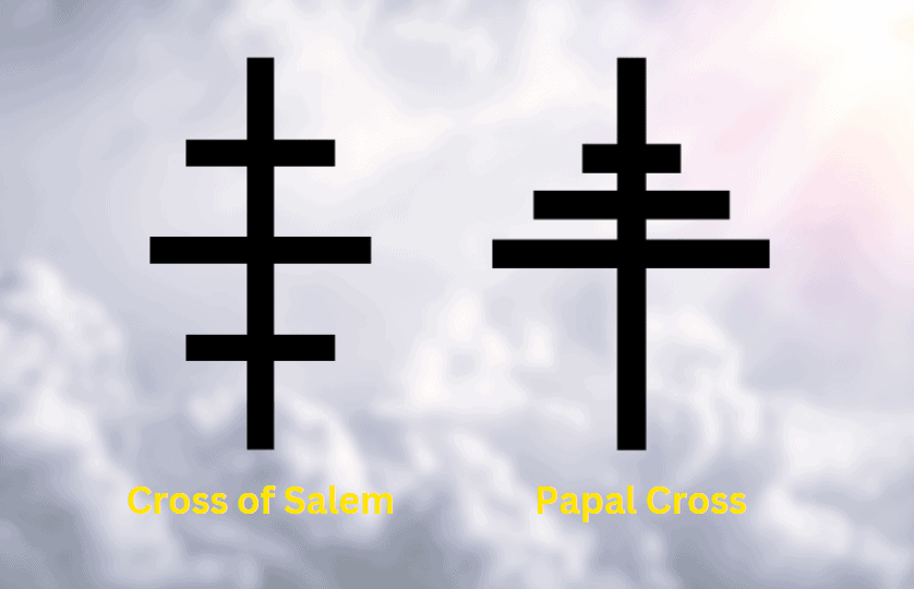 cross of salem vs papal cross
