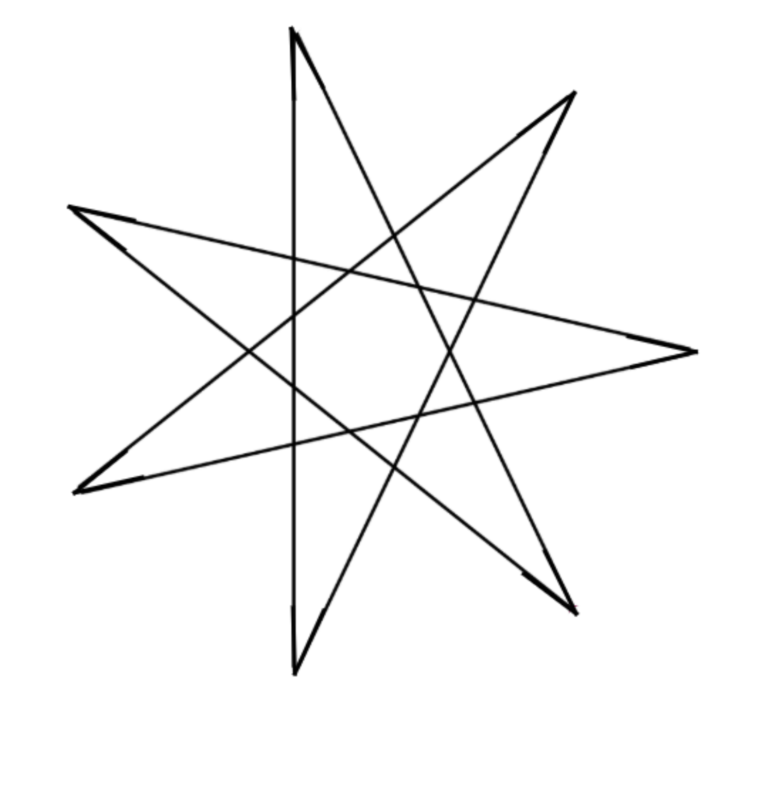 Семиугольник звезда