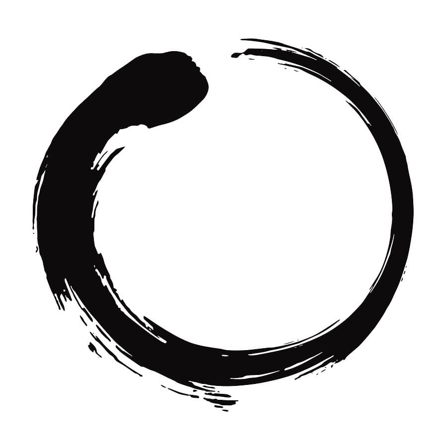 Small Yin Yang tattoo for inner peace