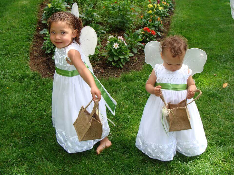 Flower girls with baskets