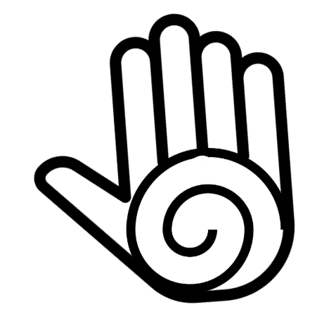 Healing hand symbol