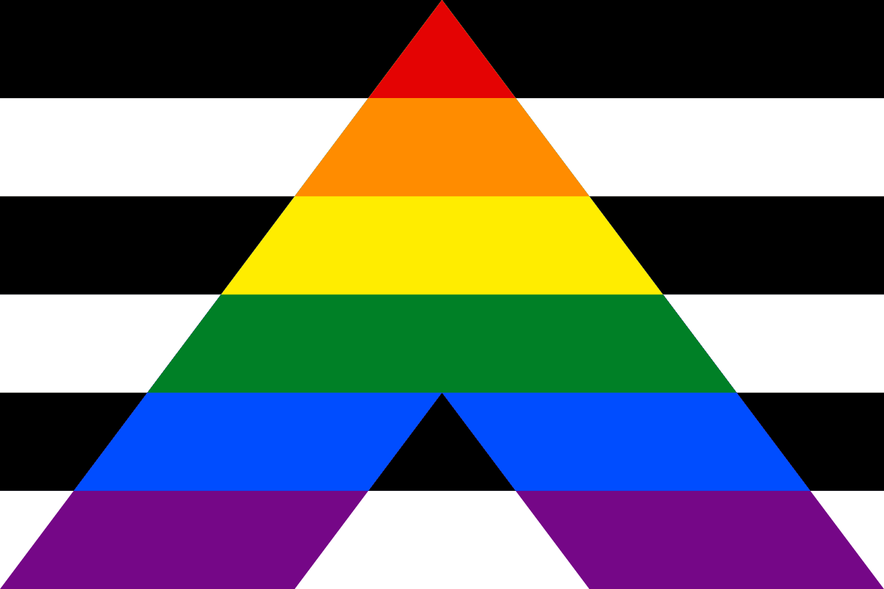 Straight ally flag