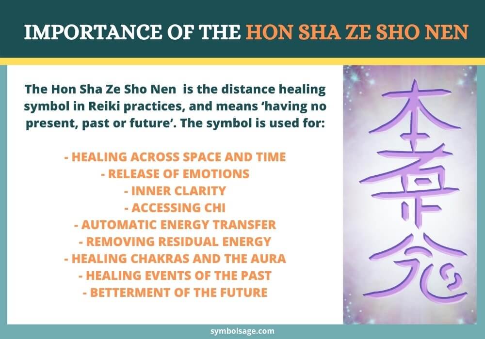 uses of reiki distance symbol Hon Sha Ze Sho Nen