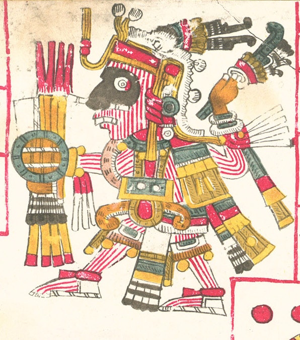 A drawing of Mixcoatl