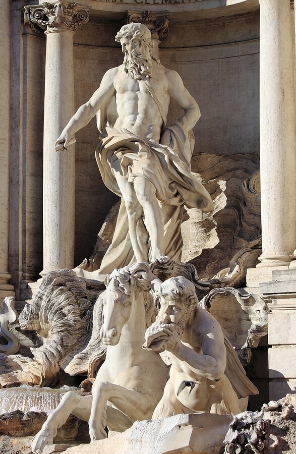 Oceanus in The Trevi Fountain