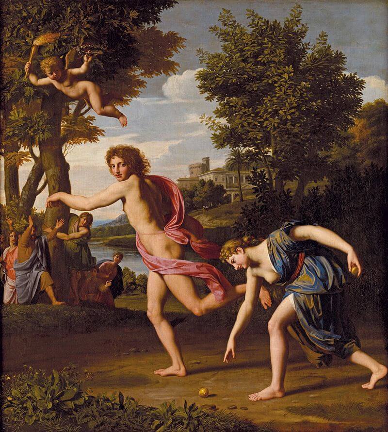 Atalanta and Hippomenes race