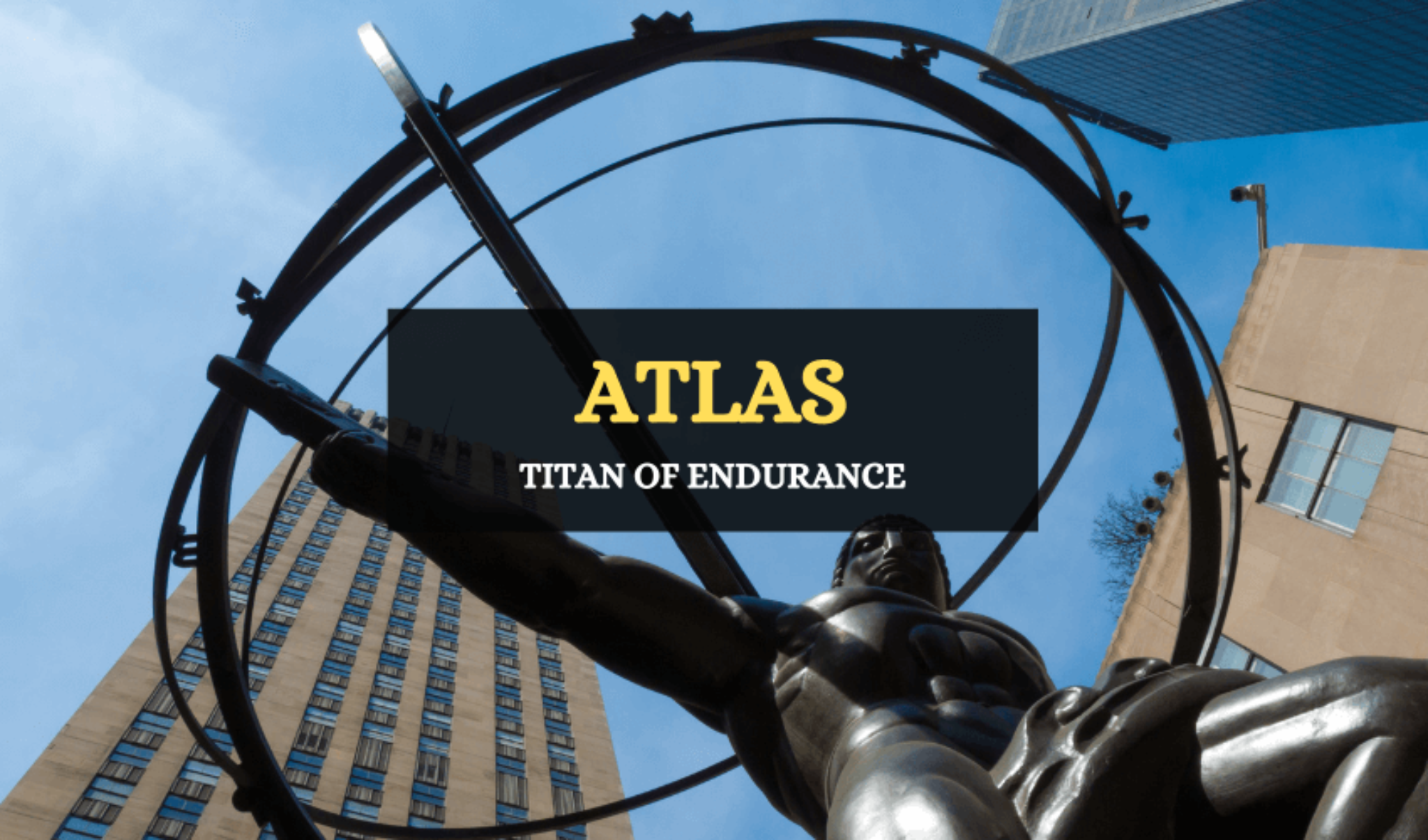 Atlas Titan of Endurance in Greek Mythology Symbol Sage