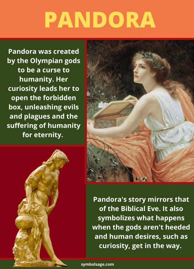 Pandora – First Mortal Woman in Greek Mythology - Symbol Sage