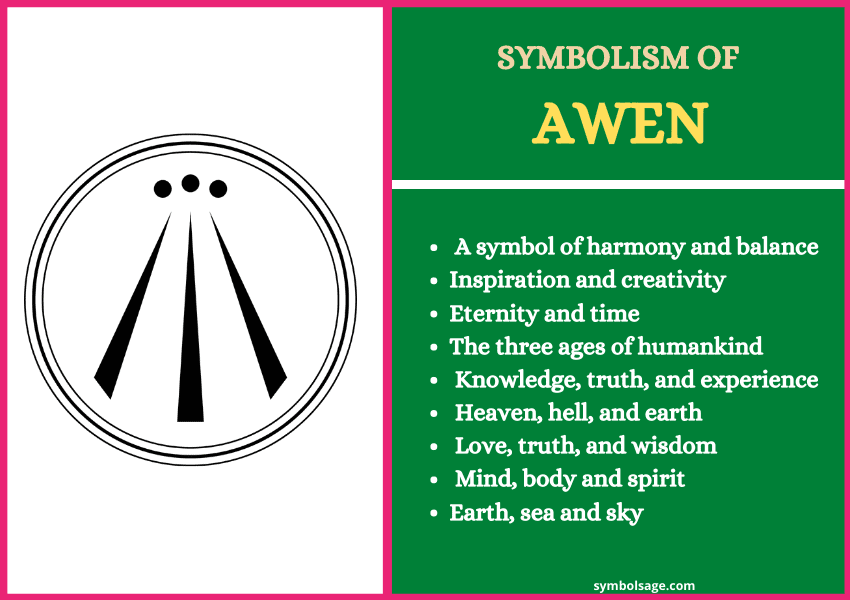 Awen symbol meaning for tattoo