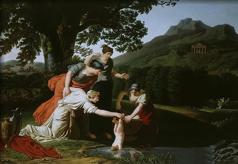 Thetis dipping Achilles