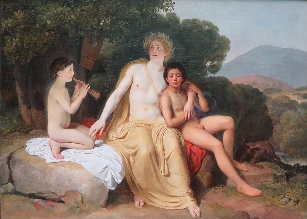 Apollo, Hyacinth and Cyparissus singing and playing by Alexander Ivanov 
