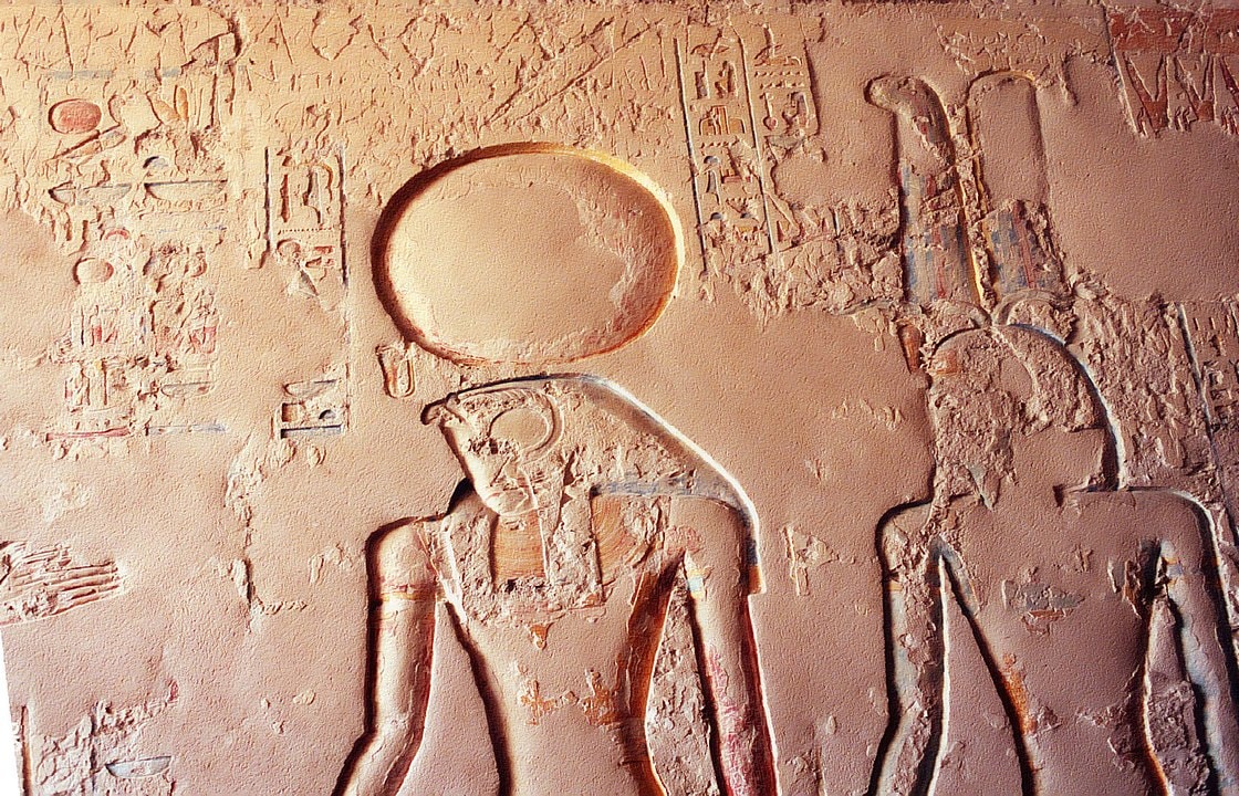 Ra and Amun, from the tomb of Ramses IV