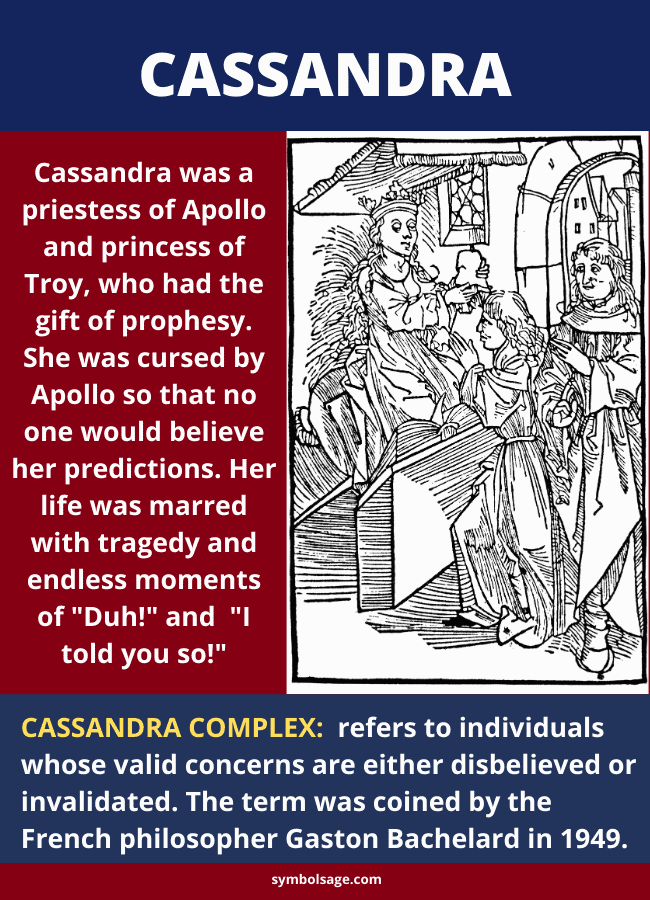 Cassandra symbolism and importance in Greek mythology