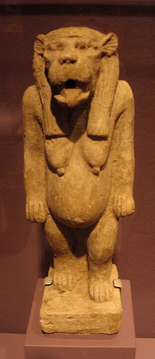 clay statuette of Taweret