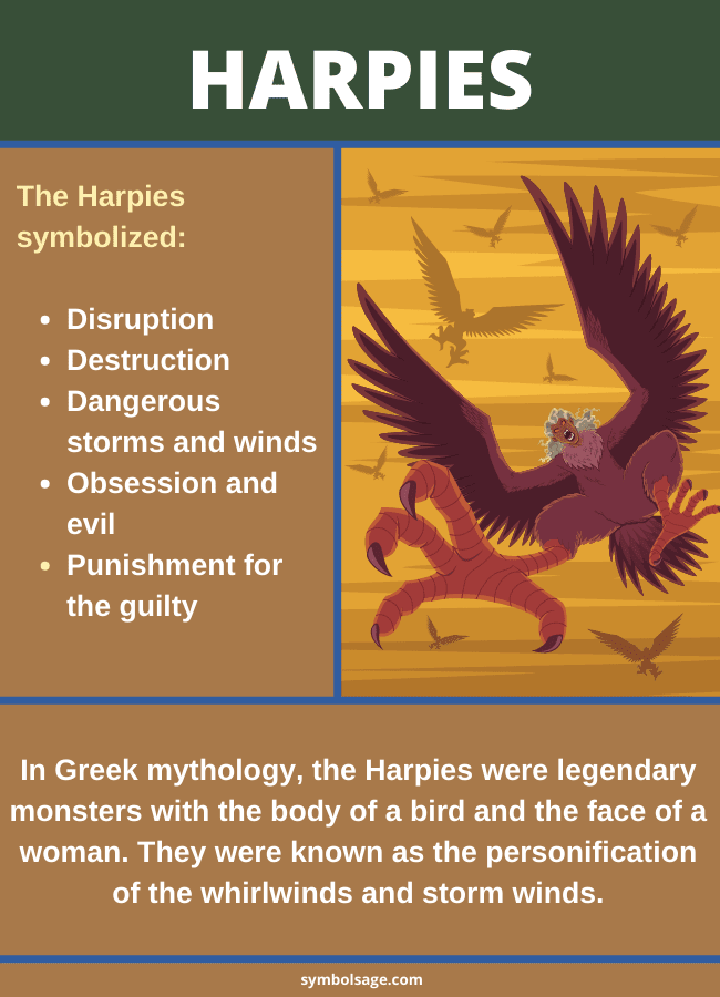 Harpies Greek myth symbolism