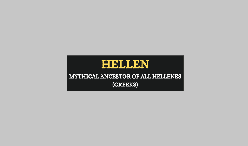 Hellen Greek mythology