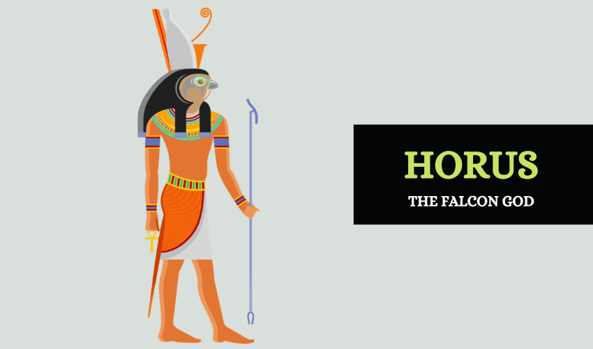 Horus the falcon god Egypt