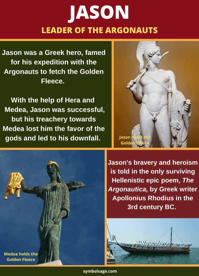 Jason leader of Argonauts Greek myth