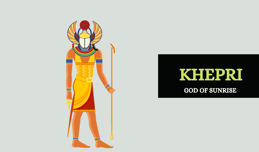 Khepri Egyptian god of sunrise