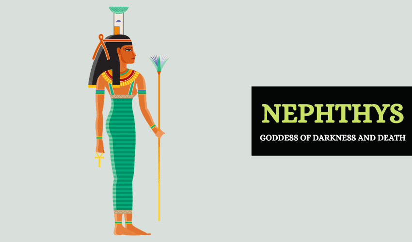 NEPHTHYS Figure Ancient God Egypt 3.9-5.9 inches Resin Egyptian Pharaoh 