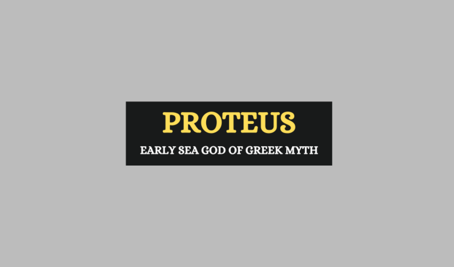 greek god prodeus