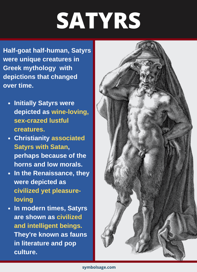 Satyrs over time