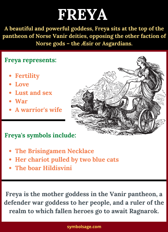 symbols of Freya goddess