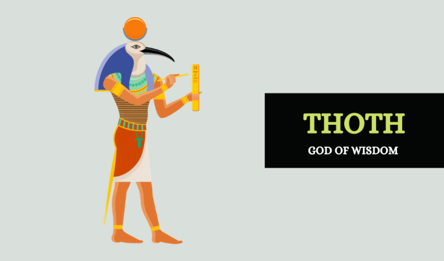 Thoth The Egyptian God Of Wisdom And Writing Symbol Sage