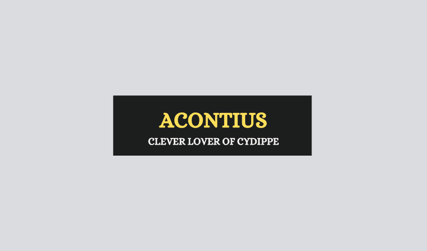 Acontius Greek myth