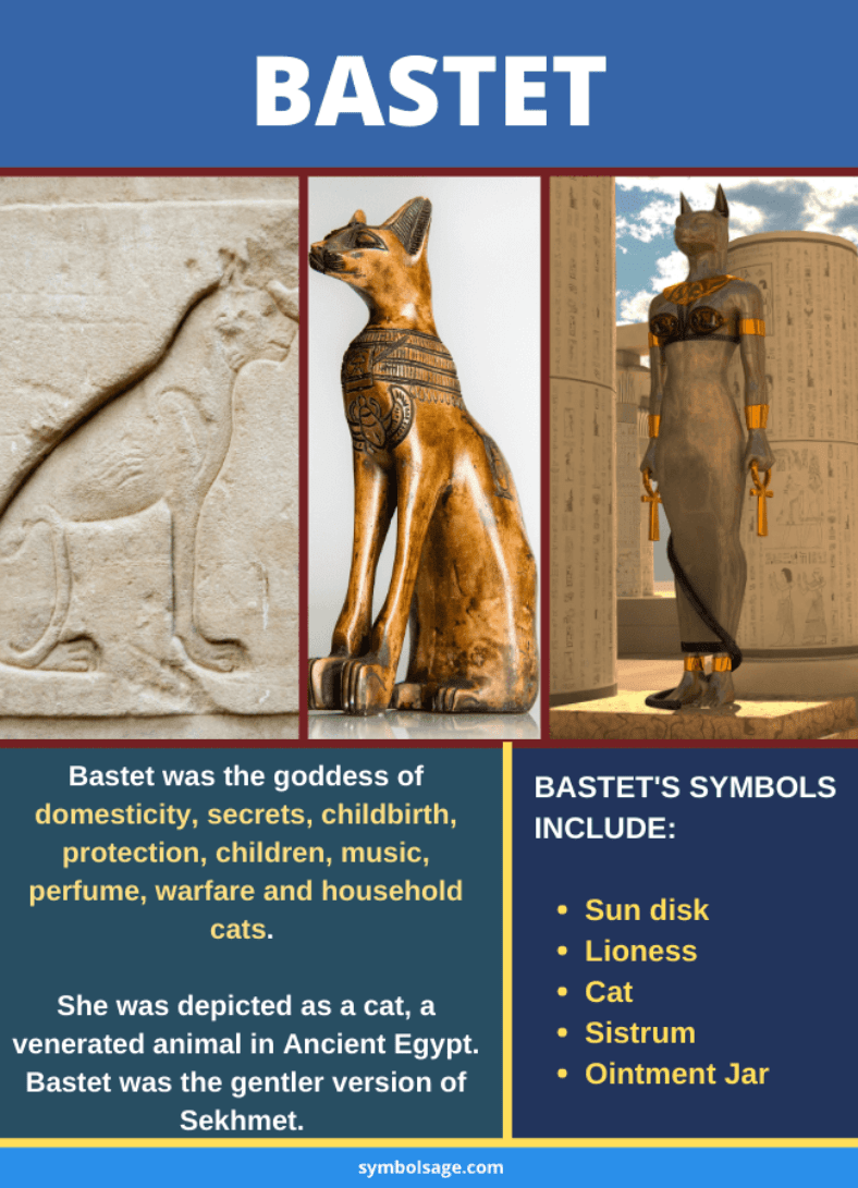 Bastet Egyptian Cat Goddess Symbol Sage 4593