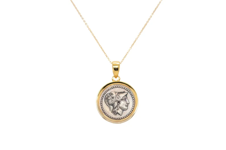 Athena Goddess Coin Necklace