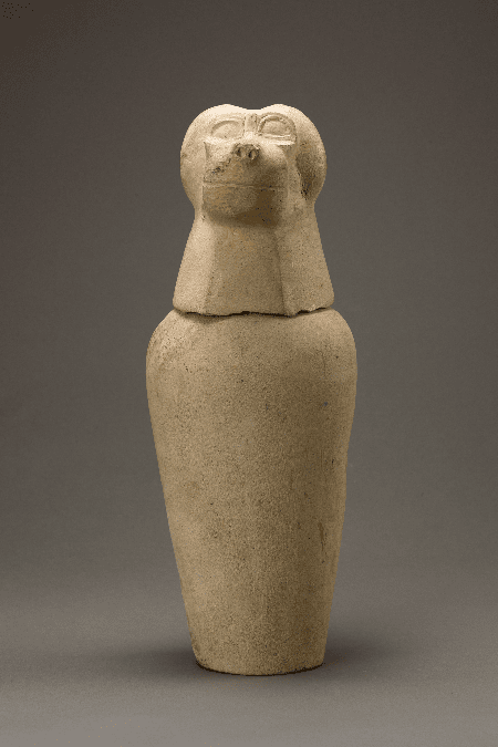 Canopic jar with baboon head

Period: Third Intermediate Period