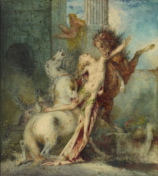 Diomedes Devoured by his Horses