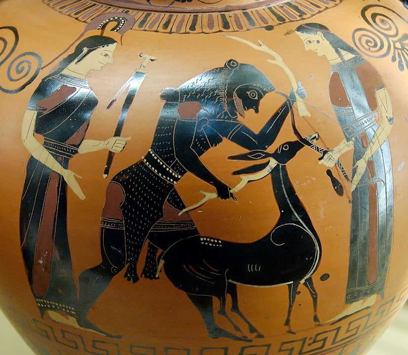 Herakles captures the Hind of Keryneia