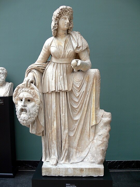  Statue of Melpomene, muse of tragedy