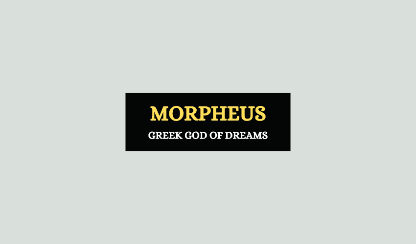 Morpheus Greek mythology