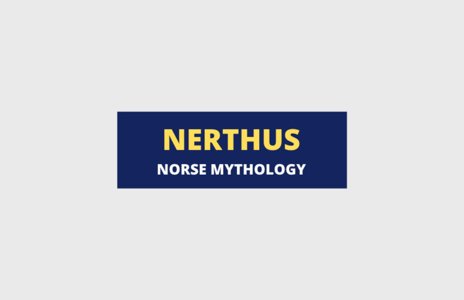 Nerthus - Yellow Grey main image 0