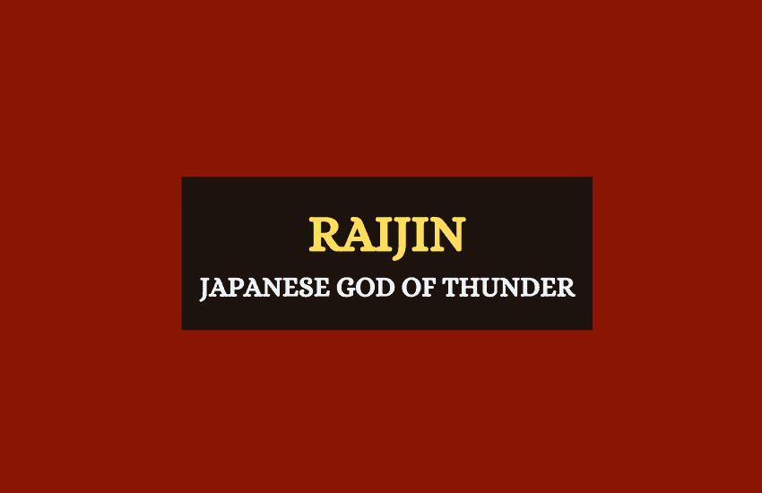 Raijin Japanese god of thunder