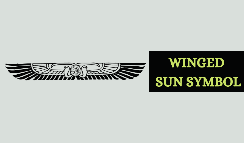 Winged sun symbol Egypt