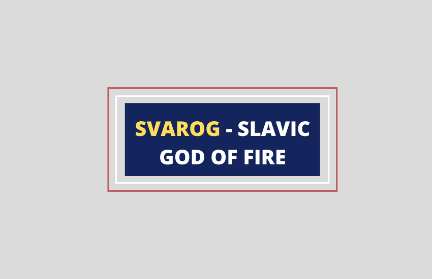 Svarog Slavic god of fire