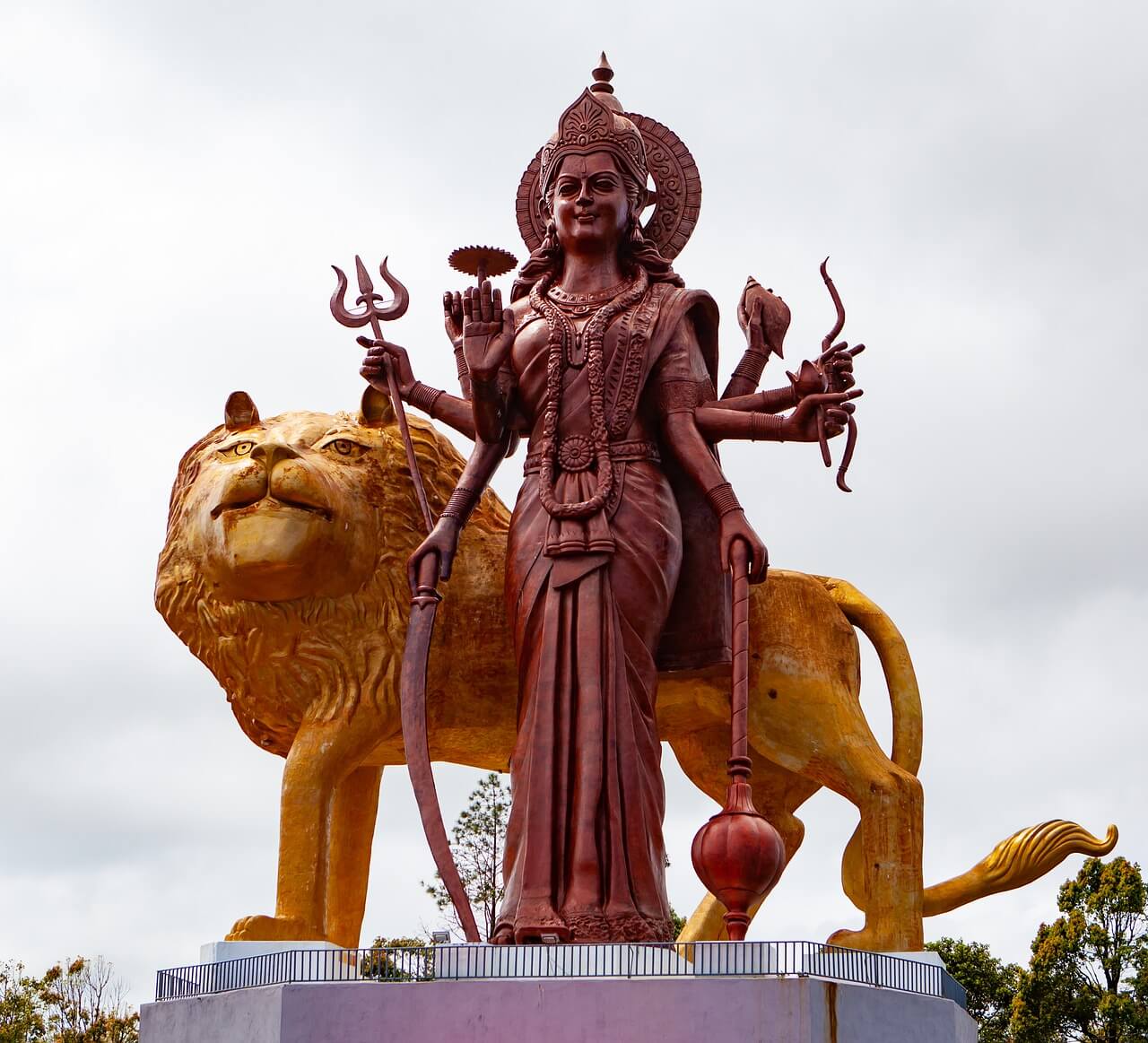 Durga statue Hindu goddess
