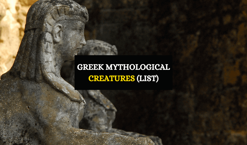 List of Greek mythological creatures