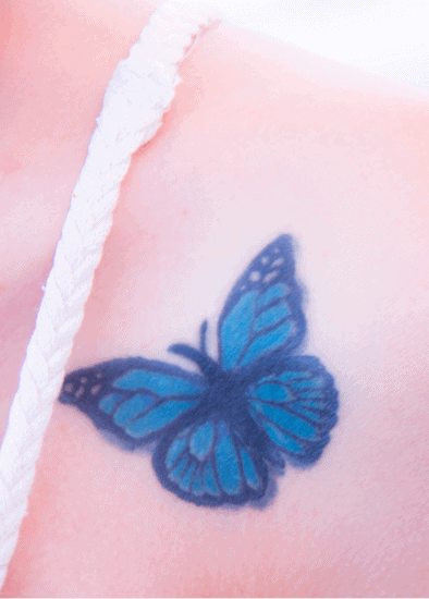 Butterfly tattoo colorful