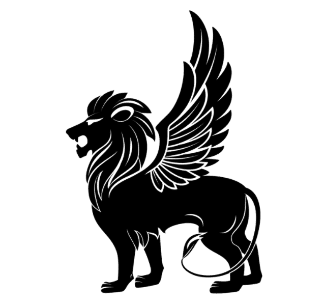 Winged lion tattoo