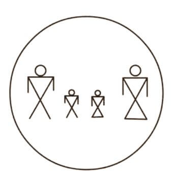 Family circle symbol
